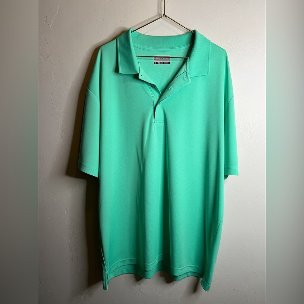 PGA Tour Men's Polo‎ in Mint Teal